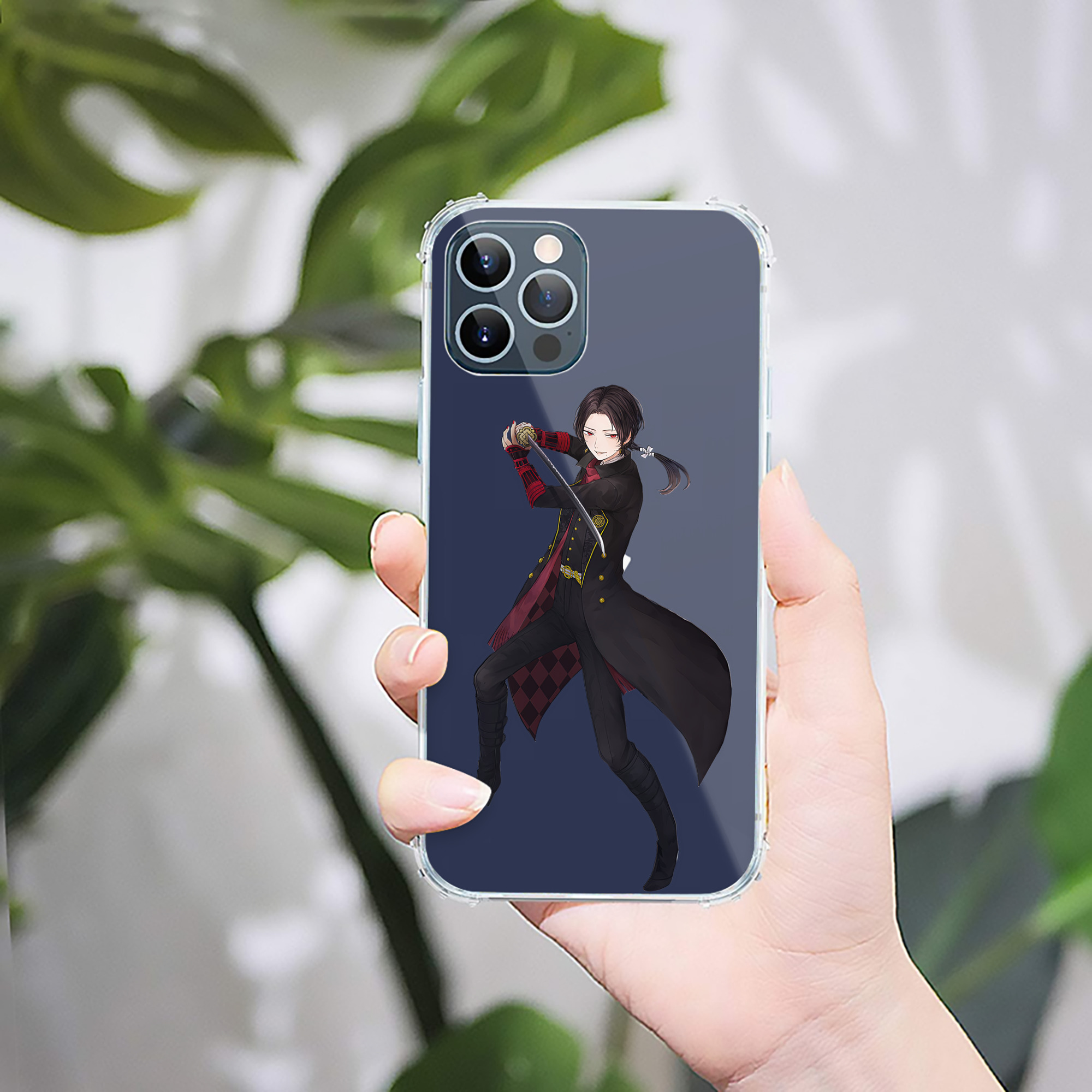 （画像用） 刀剣乱舞 Touken Ranbu 【iPhone 12シリーズ対応】透明スマホケース（クリアソフトケース）